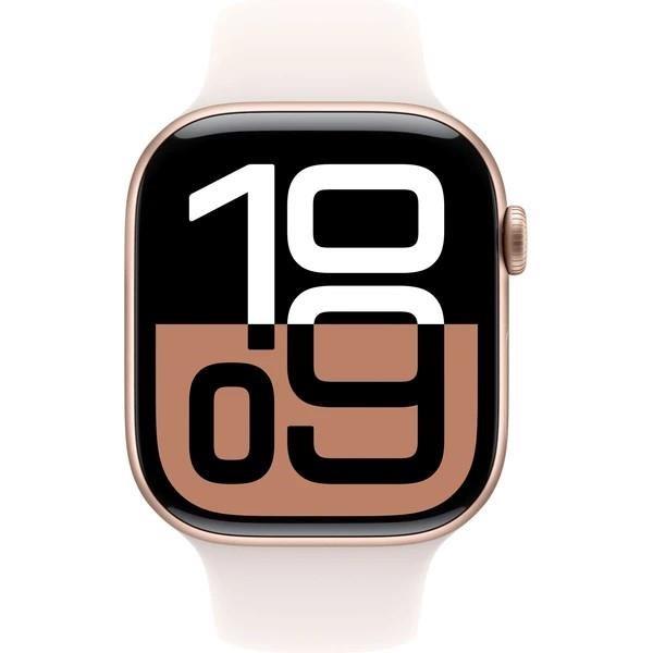 Apple Watch Series 10 GPS 42mm Rose Gold Aluminium Case with Light Blush Sport Band - S/ M1