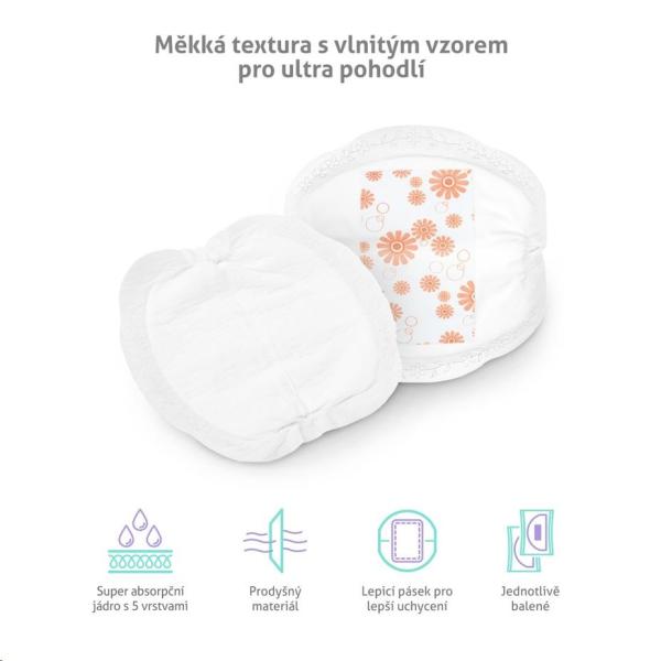 BAZAR - TrueLife Nutrio Breast Pads Premium 100 pack - Poškozený obal (Komplet)1