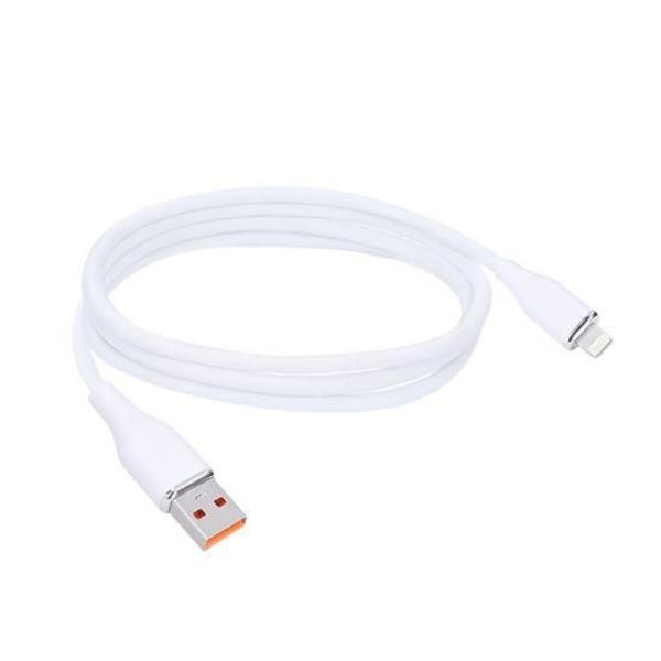 Solight lightning kabel,  USB 2.0 A konektor - Lightning konektor,  silikon,  2m1