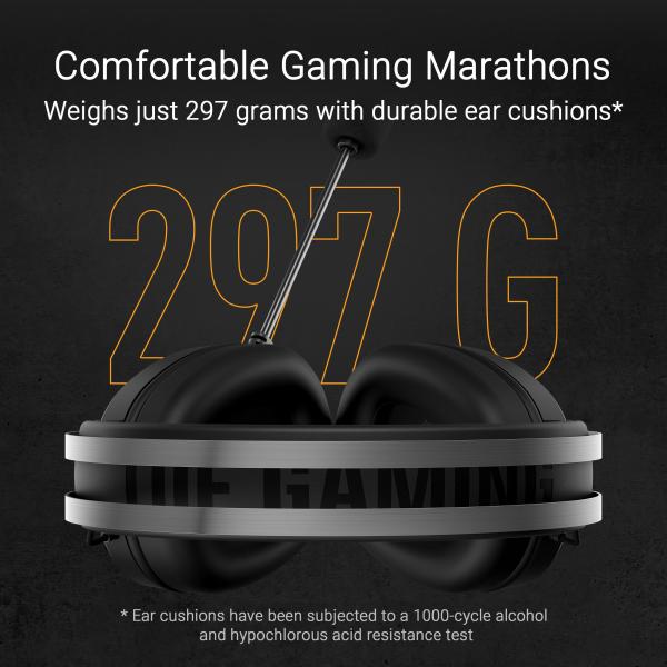 ASUS sluchátka TUF Gaming H1 GEN II, Drátový Herní Headset, černá11