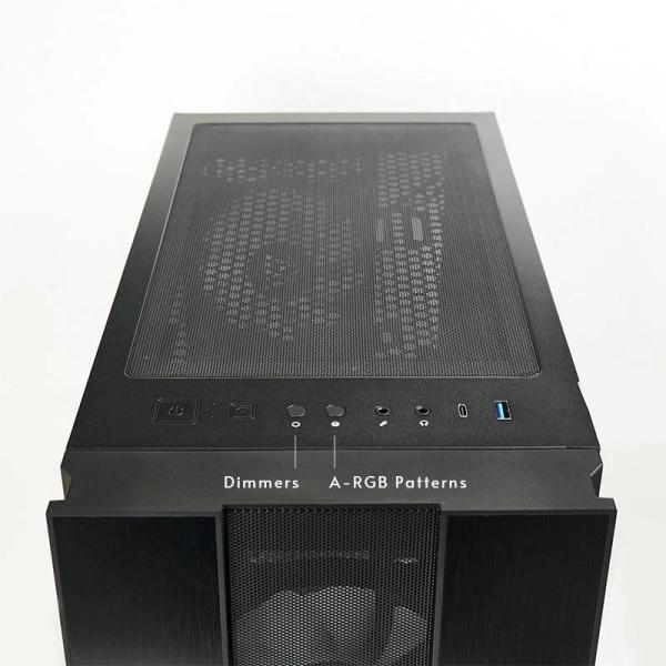CHIEFTEC skříň HUNTER 2,  ATX,  1x USB-C,  1x USB 3.1,  4x 120mm ARGB Fan,  ARGB Hub,  černá5