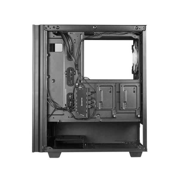 CHIEFTEC skříň HUNTER 2,  ATX,  1x USB-C,  1x USB 3.1,  4x 120mm ARGB Fan,  ARGB Hub,  černá8