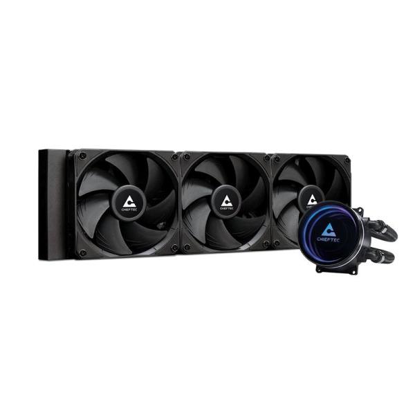 CHIEFTEC vodní chlazení CPU Iceberg 360 Dark,  3x120mm,  ARGB vodní blok,  LGA1851,  AM5,  černá