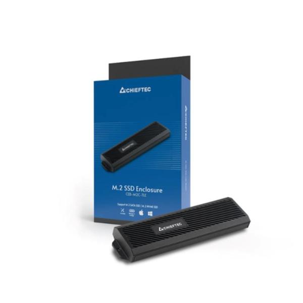 CHIEFTEC externí box pro NVMe SSD CEB-M2C-TLE,  USB-C 3.25