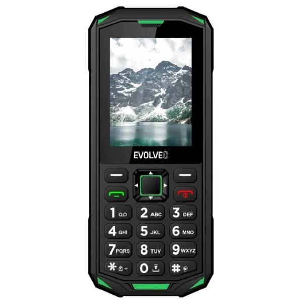 EVOLVEO StrongPhone X5, vodotěsný odolný Dual SIM telefon, černo-zelená1