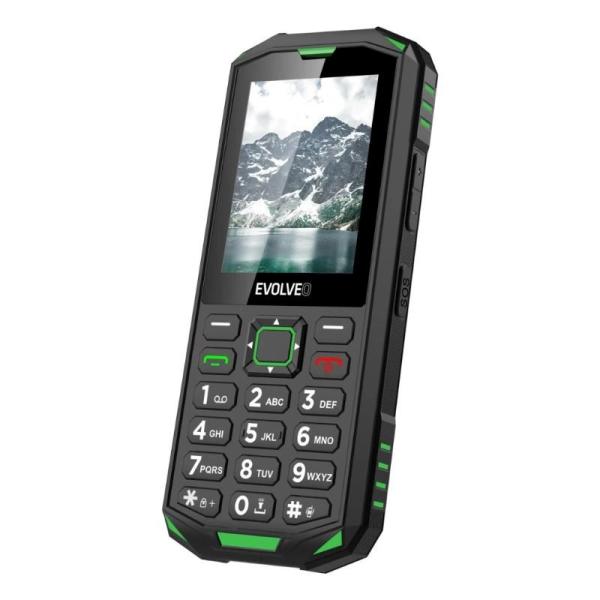 EVOLVEO StrongPhone X5, vodotěsný odolný Dual SIM telefon, černo-zelená3