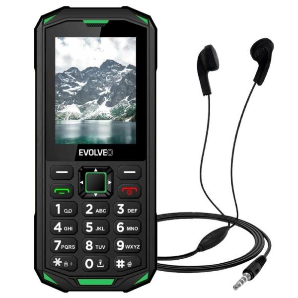 EVOLVEO StrongPhone X5, vodotěsný odolný Dual SIM telefon, černo-zelená7