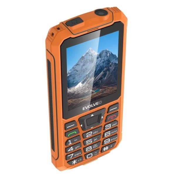 EVOLVEO StrongPhone Z6,  vodotěsný odolný Dual SIM telefon,  oranžová2