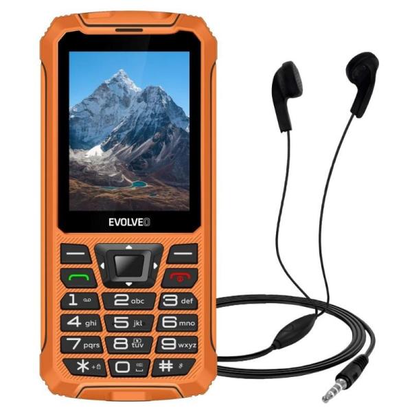 EVOLVEO StrongPhone Z6,  vodotěsný odolný Dual SIM telefon,  oranžová7
