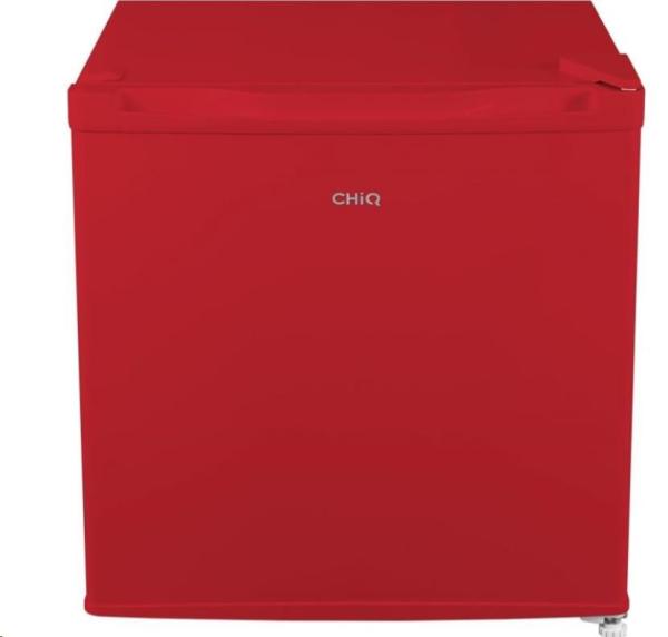 CHiQ CSD46D4RE minibar, 46 litrů, 2 přihrádky, 0 °C až +10 °C, 39 dB, červený - rozbaleno1