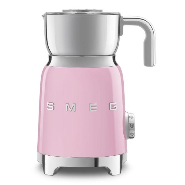 BAZAR - Smeg MFF11PKEU,  napěňovač mléka,  500 W,  600 ml,  horká čokoláda /  mléko,  lehká pěna,  růžový - opraveno