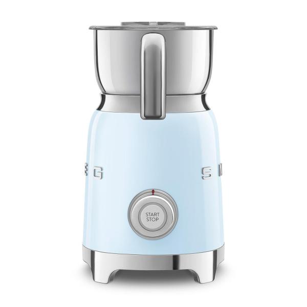 BAZAR - Smeg MFF11PBEU napěňovač mléka,  500 W,  600 ml,  horká čokoláda /  mléko,  lehká pěna,  pastelově modrý - opraveno1