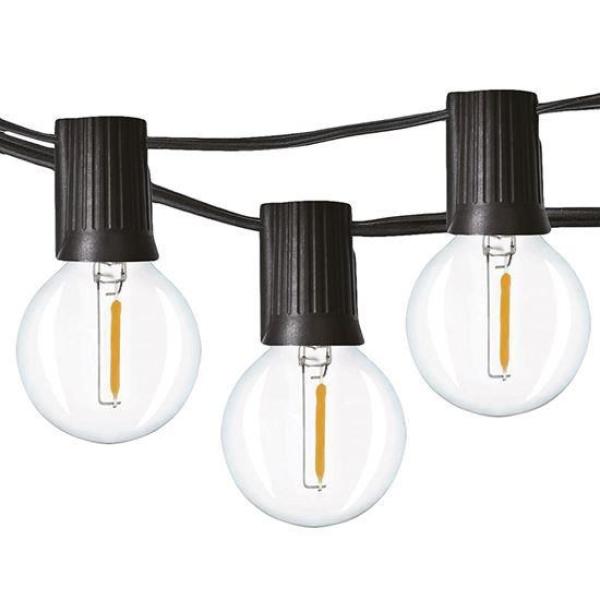Solight LED venkovní řetěz s žárovkami,  25 žárovek,  15m+5m,  20W,  teplá bílá
