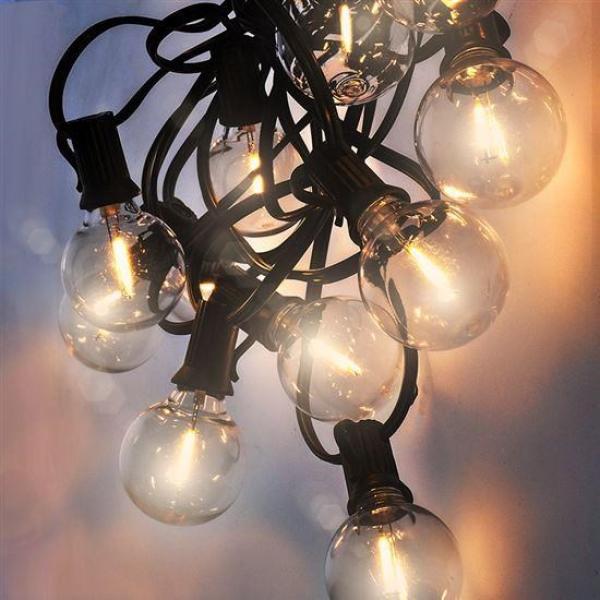 Solight LED venkovní řetěz s žárovkami,  25 žárovek,  15m+5m,  20W,  teplá bílá5
