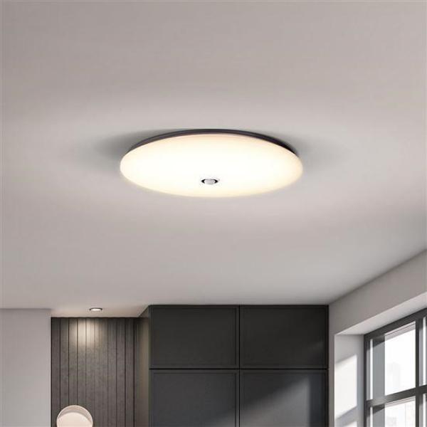 Solight LED stropní světlo PLAIN s PIR sensorem, 18W, 1260lm, 3000K, kulaté, 33cm6