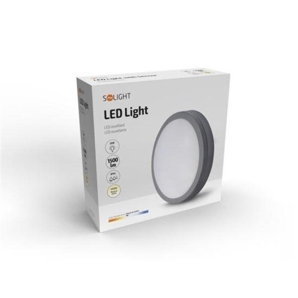 Solight LED venkovní osvětlení Siena,  šedé,  20W,  1500lm,  4000K,  IP54,  23cm3