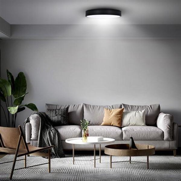 Solight LED stropní osvětlení LECCE,  3CCT,  36W,  2100lm,  30cm,  3000/ 4000/ 6000K,  černá4
