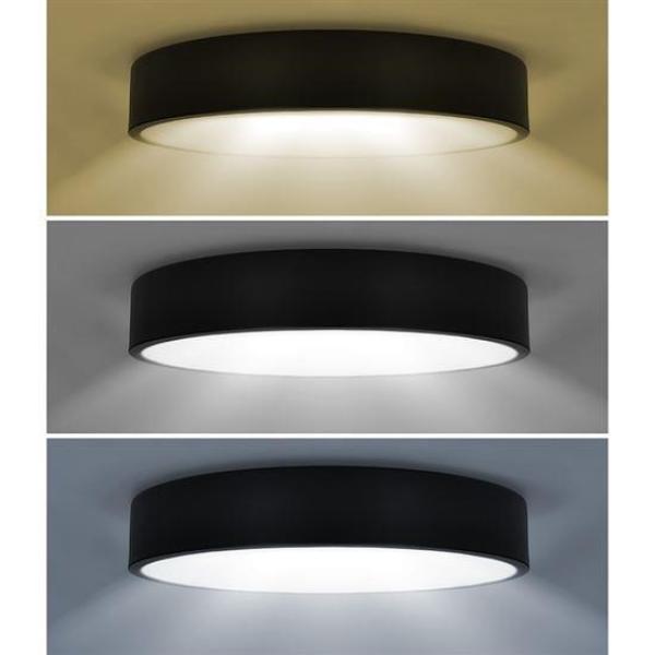 Solight LED stropní osvětlení LECCE,  3CCT,  36W,  2100lm,  30cm,  3000/ 4000/ 6000K,  černá6