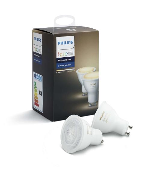 PHILIPS Hue White Ambiance, 2x žárovka 4,2W GU10