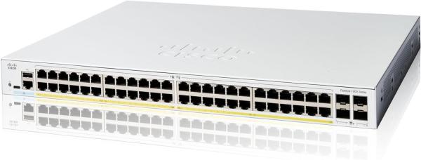 Cisco Catalyst switch C1200-48P-4G (48xGbE, 4xSFP, 48xPoE+, 375W) - REFRESH