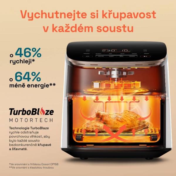 Cosori TurboBlaze Pro horkovzdušná fritéza 6.2l,  bílá8