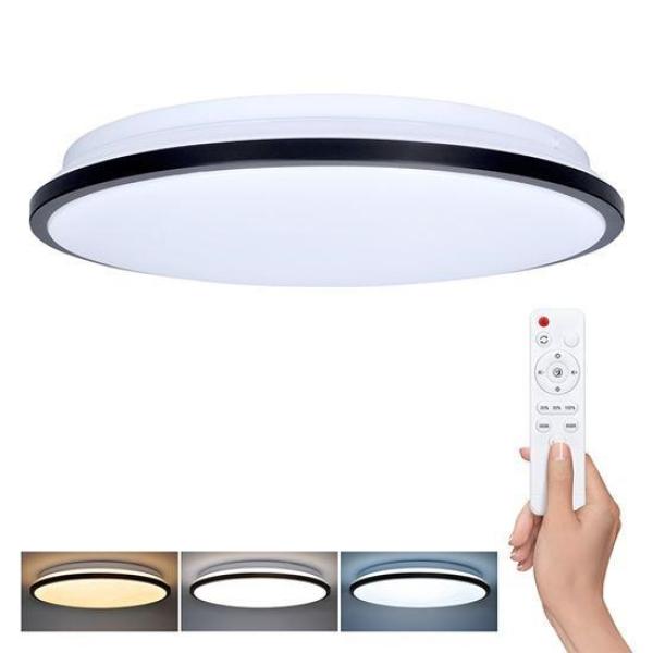 Solight LED osvětlení s dálkovým ovladačem Jamil,  48W,  3360lm,  40cm,  změna chromatičnosti,  stmívatelné