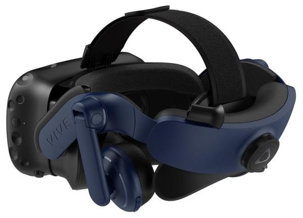 HTC Vive Pro 2 Full kit brýle pro virtuální realitu,  2x 2448x2448px,  5K rozlišení,  120Hz,  FOV 120°,  černá/ modrá4