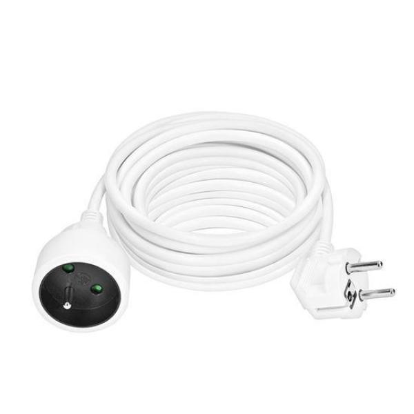 Solight prodlužovací přívod - spojka,  1 zásuvka,  10m,  3 x 1, 5mm2,  bílá2
