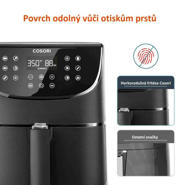 BAZAR - Cosori CP158-AF PREMIUM – horkovzdušná digitální fritéza,  černá - Poškozený obal (Komplet)8