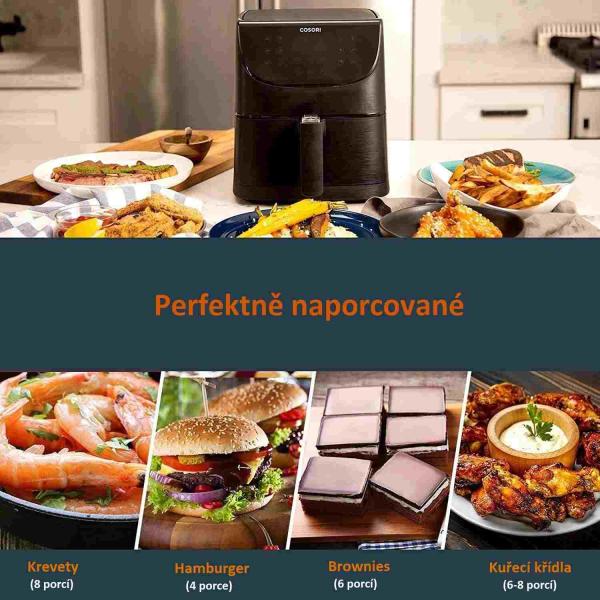 BAZAR - Cosori CP158-AF PREMIUM – horkovzdušná digitální fritéza,  černá - Poškozený obal (Komplet)5