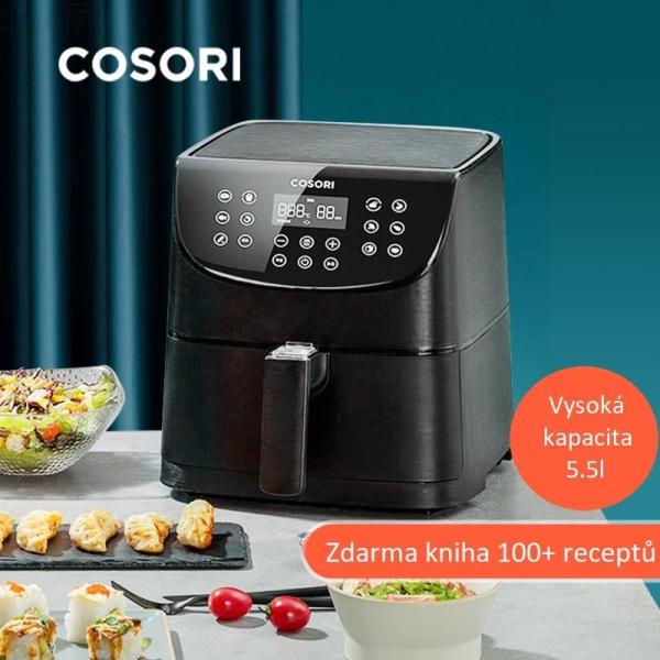 BAZAR - Cosori CP158-AF PREMIUM – horkovzdušná digitální fritéza,  černá - Poškozený obal (Komplet)10