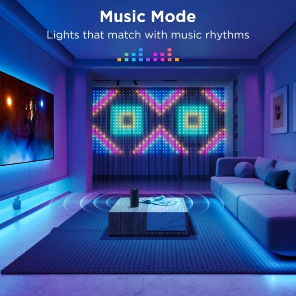 Govee Netflix RGBIC Curtain Light 400 LED - 1, 5 x 1, 5m1