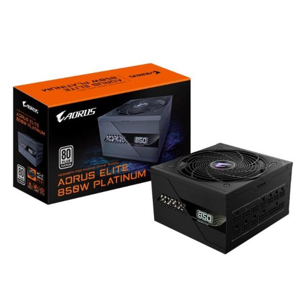 GIGABYTE zdroj AE850PM PG5,  850W,  80+ Platinum,  120mm fan,  černá