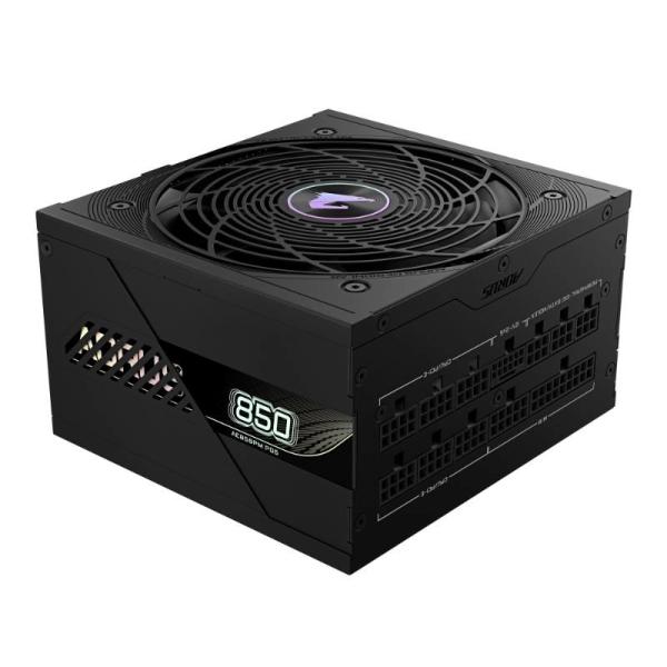 GIGABYTE zdroj AE850PM PG5,  850W,  80+ Platinum,  120mm fan,  černá3