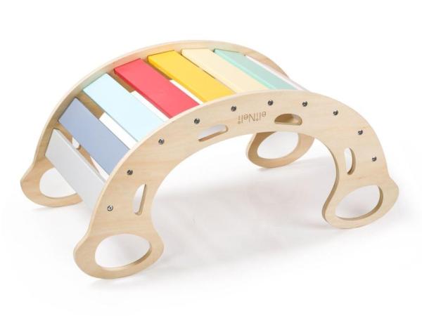 Dřevěná montessori houpačka 5v1 - fresh (NOVINKA)