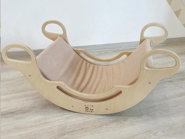 Potah na Montessori houpačku 5in1 s elastanem,  béžová