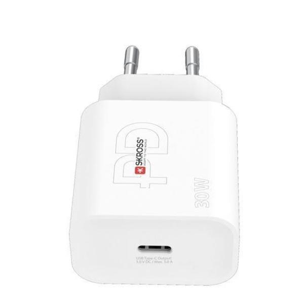 SKROSS USB-C nabíjecí adaptér Power charger 30W EU, Power Delivery, typ C1