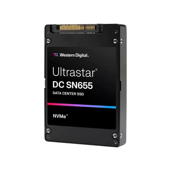 WD SSD 15.36TB Ultrastar DC SN655, PCIe Gen4, (R:6800, W:3700MB s), RI-1DW D BICS5 SE