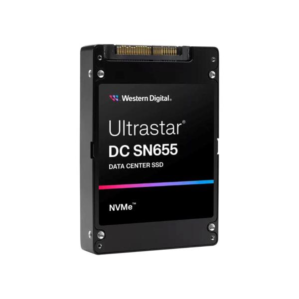 WD SSD 15.36TB Ultrastar DC SN655, PCIe Gen4, (R:6800, W:3700MB s), RI-1DW D BICS5 SE2