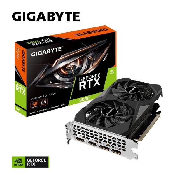 GIGABYTE GeForce RTX 3050 WINDFORCE V2/ OC/ 6GB/ GDDR6