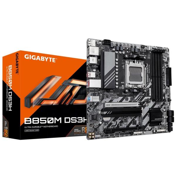 GIGABYTE MB Sc AM5 B850M DS3H,  AMD B850,  4xDDR5,  2xDP,  1xHDMI,  mATX