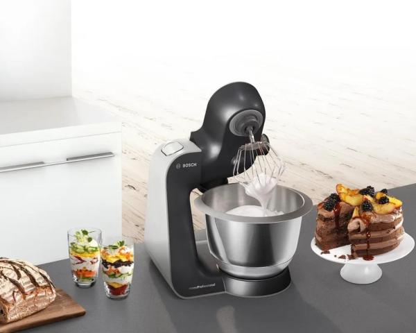 BAZAR - Bosch Serie 4 MUM59N26DE kuchyňský robot,  1000 W,  7 rychlostí,  3.9 l,  mísa z nerezové oceli - poškozený obal5