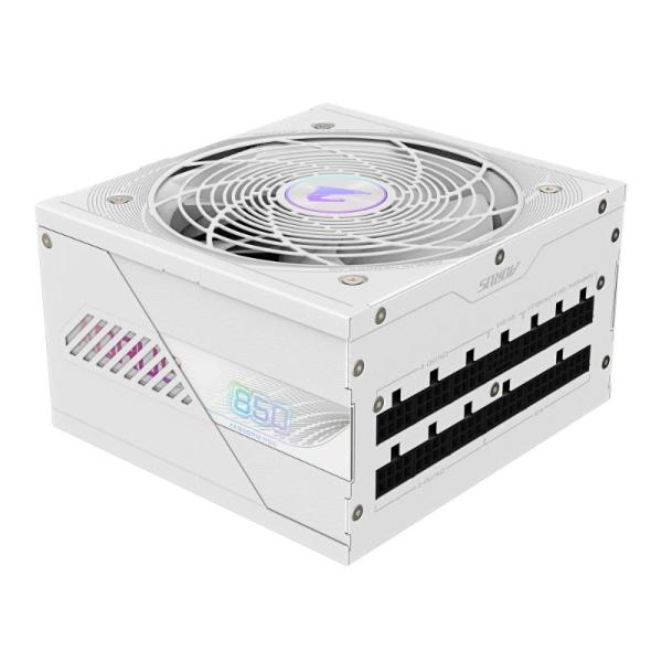GIGABYTE zdroj AE850PM PG5,  850W,  80+ Platinum,  120mm fan,  bílá2