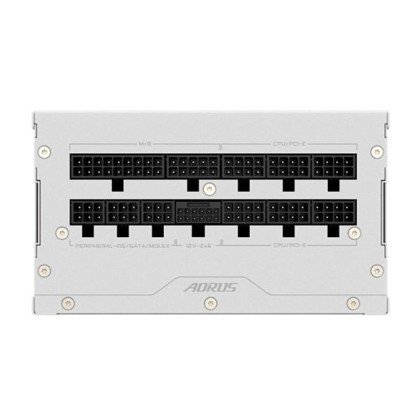 GIGABYTE zdroj AE850PM PG5,  850W,  80+ Platinum,  120mm fan,  bílá5