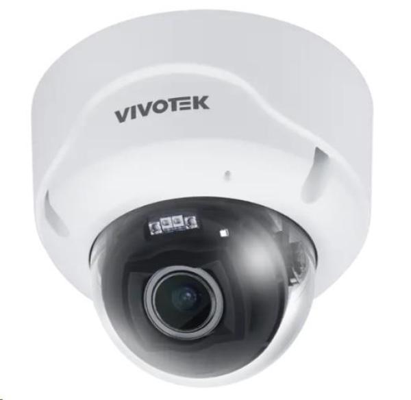 Vivotek FD9399-EHTV, IP kamera 8MPx dome, 4, 3-9, 8mm (110, 4-45, 1°), Smart IR 40 m, člověk vozidlo, AI VCA analýzy