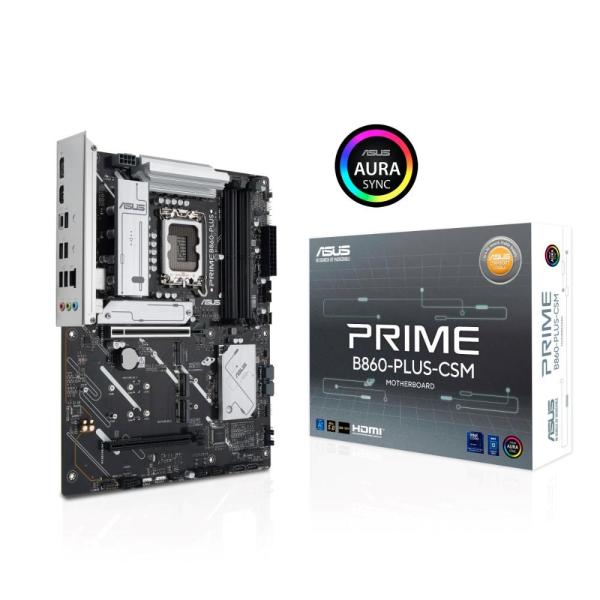 ASUS MB Sc LGA1851 PRIME B860-PLUS-CSM,  Intel B860,  4xDDR5,  1xDP,  1xHDMI,  ATX