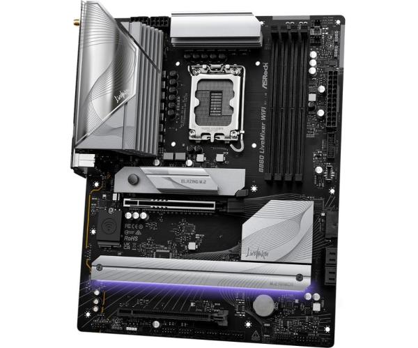 ASRock MB Sc LGA1851 B860 LiveMixer WiFi,  Intel B860,  4xDDR5,  1xThunderbolt,  1xHDMI,  WiFi,  ATX3