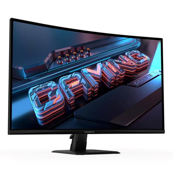 GIGABYTE LCD - 32" Gaming monitor GS32QCA,  Prohnutý VA 1500R,  2560x1440 QHD,  180Hz,  3500:1,  250cd/ m2,  1ms,  2xHDMI,  1xDP2