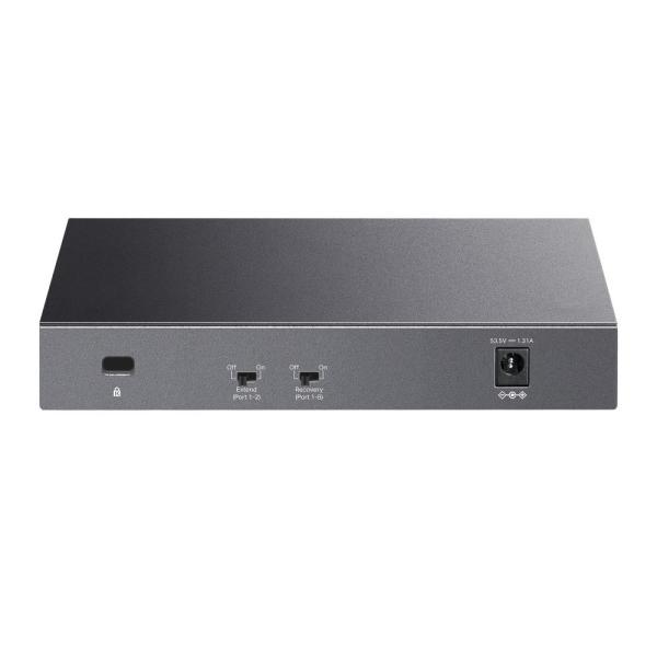 TP-Link LiteWave switch LS108GP v1.0 (P/ N:1760500280) (8xGbE,  8xPoE+,  62W,  fanless)3