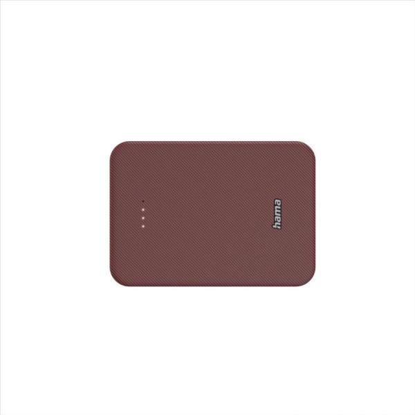 Hama Colour 10, powerbanka 10000 mAh, 3 A, výstup: USB-C, USB-A, červená2